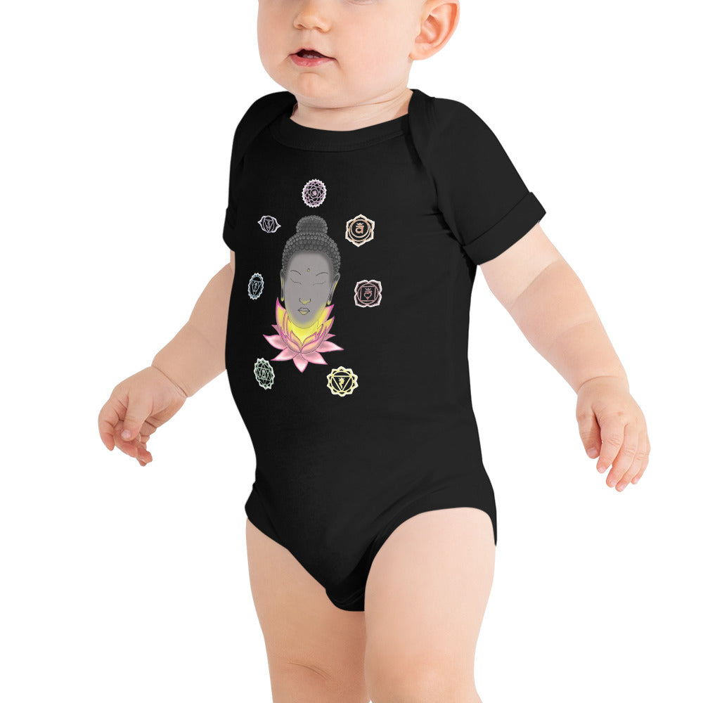 Baby short sleeve one piece Buddhism