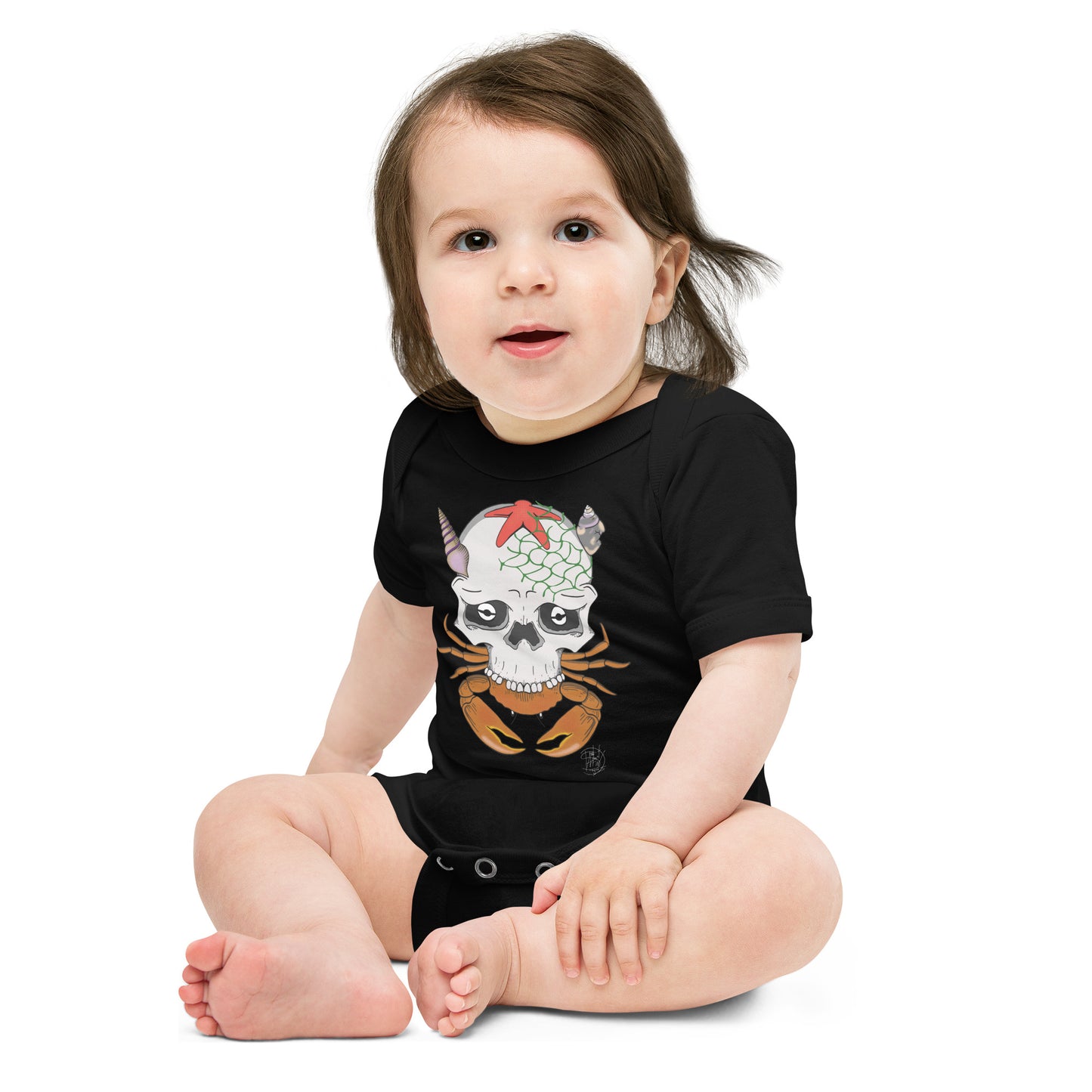 Baby short sleeve one piece Crabs