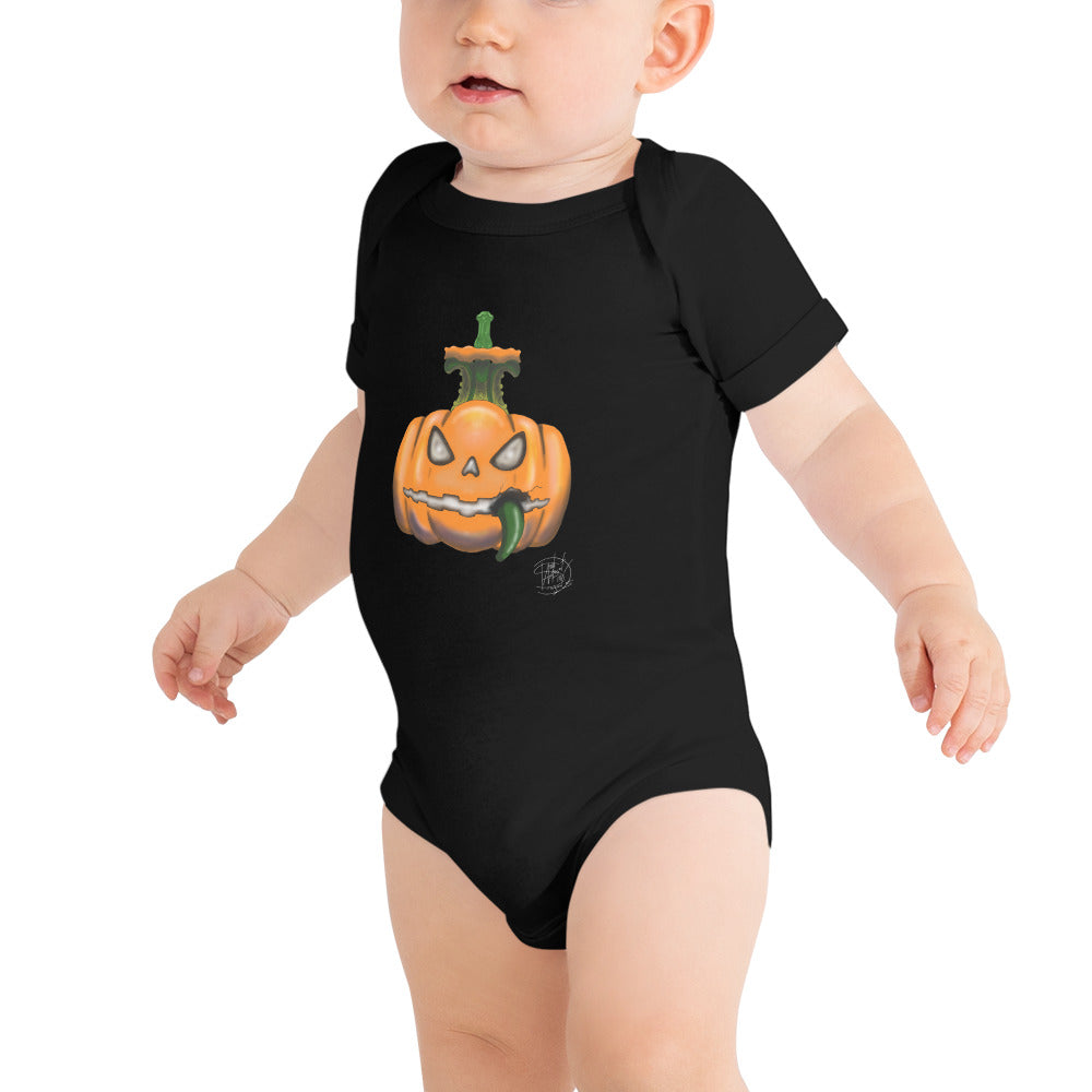 Baby short sleeve one piece Halloween Pumpkin 2