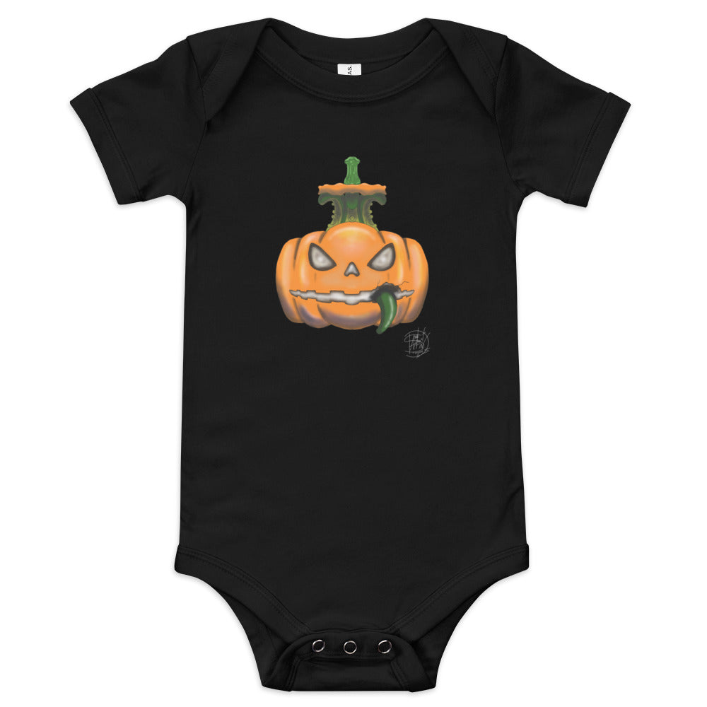 Baby short sleeve one piece Halloween Pumpkin 2