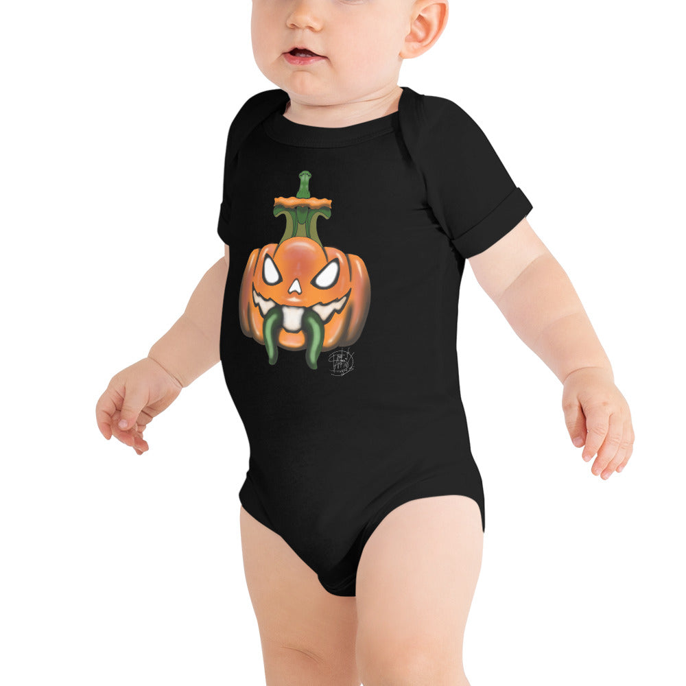 Baby short sleeve one piece Halloween Pumpkin 3