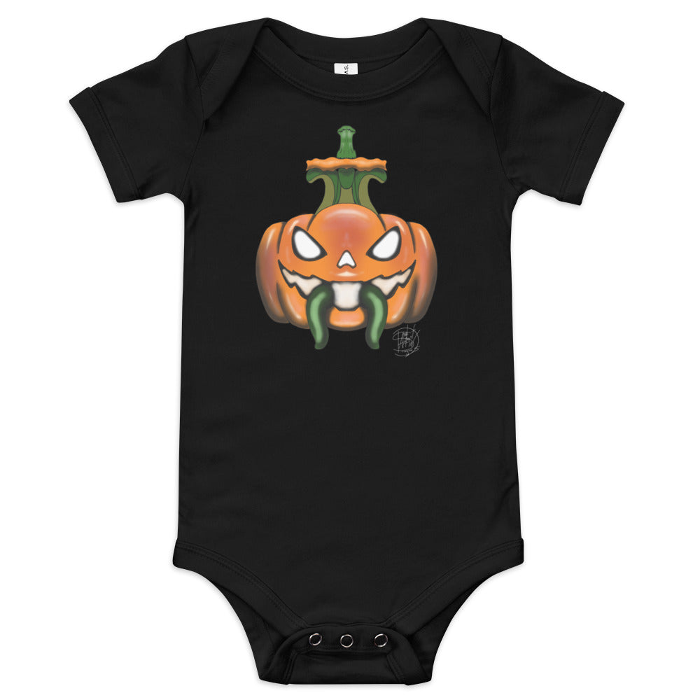 Baby short sleeve one piece Halloween Pumpkin 3