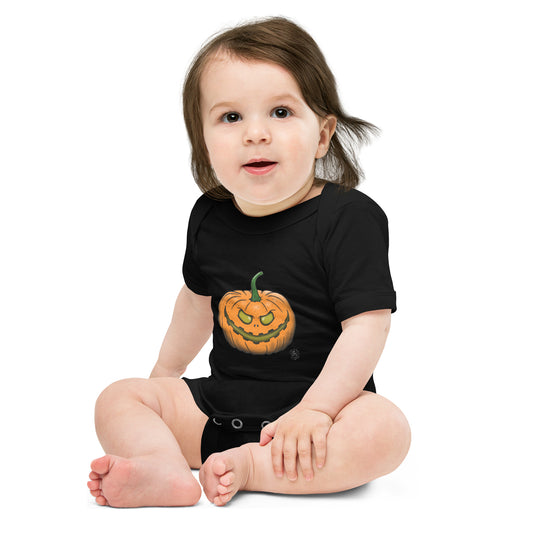 Baby short sleeve one piece Halloween Pumpkin