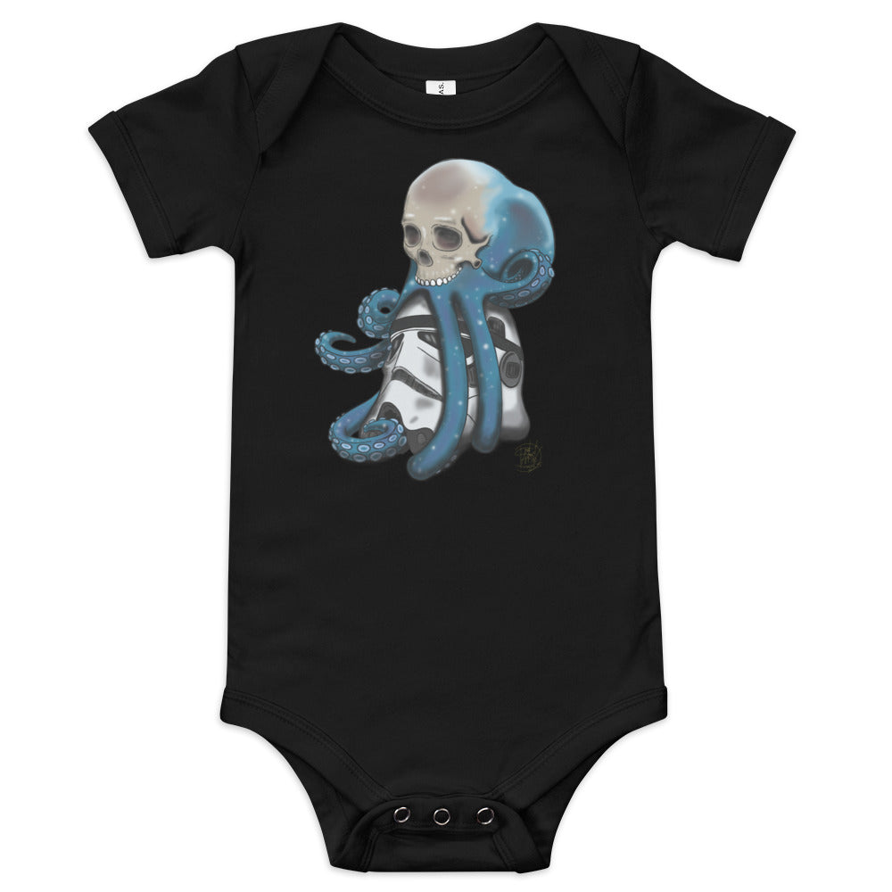 Baby short sleeve one piece Skully