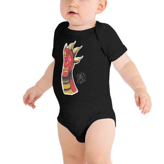 Baby short sleeve one piece Royal Roarsome Red