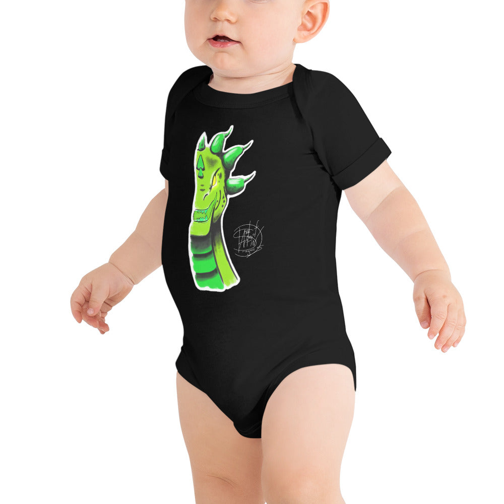 Baby short sleeve one piece Roarsome Green