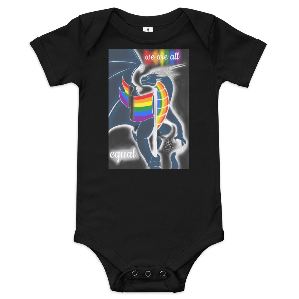 Baby short sleeve one piece Pride