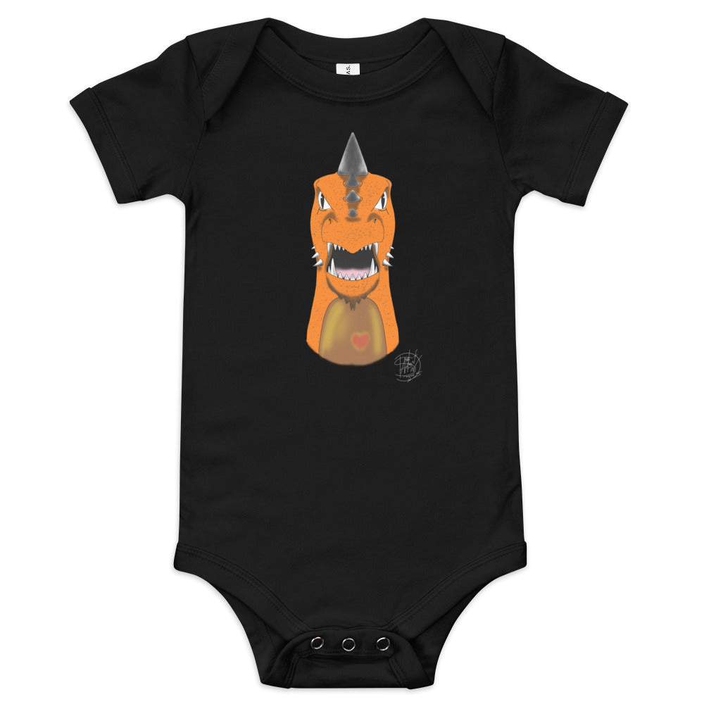 Baby short sleeve one piece Mohawk Dragon