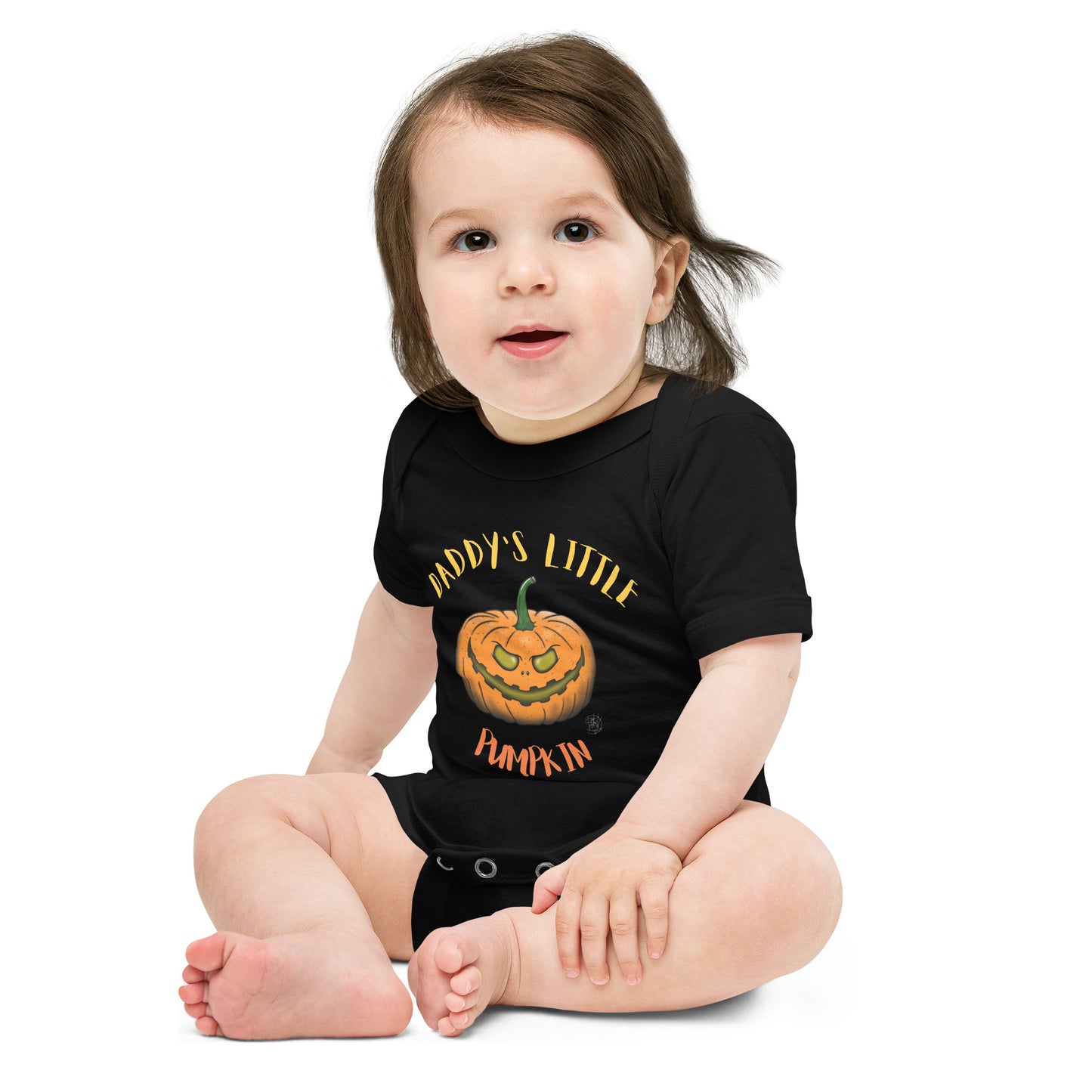 Baby short sleeve one piece Daddy's Little Pumpkin