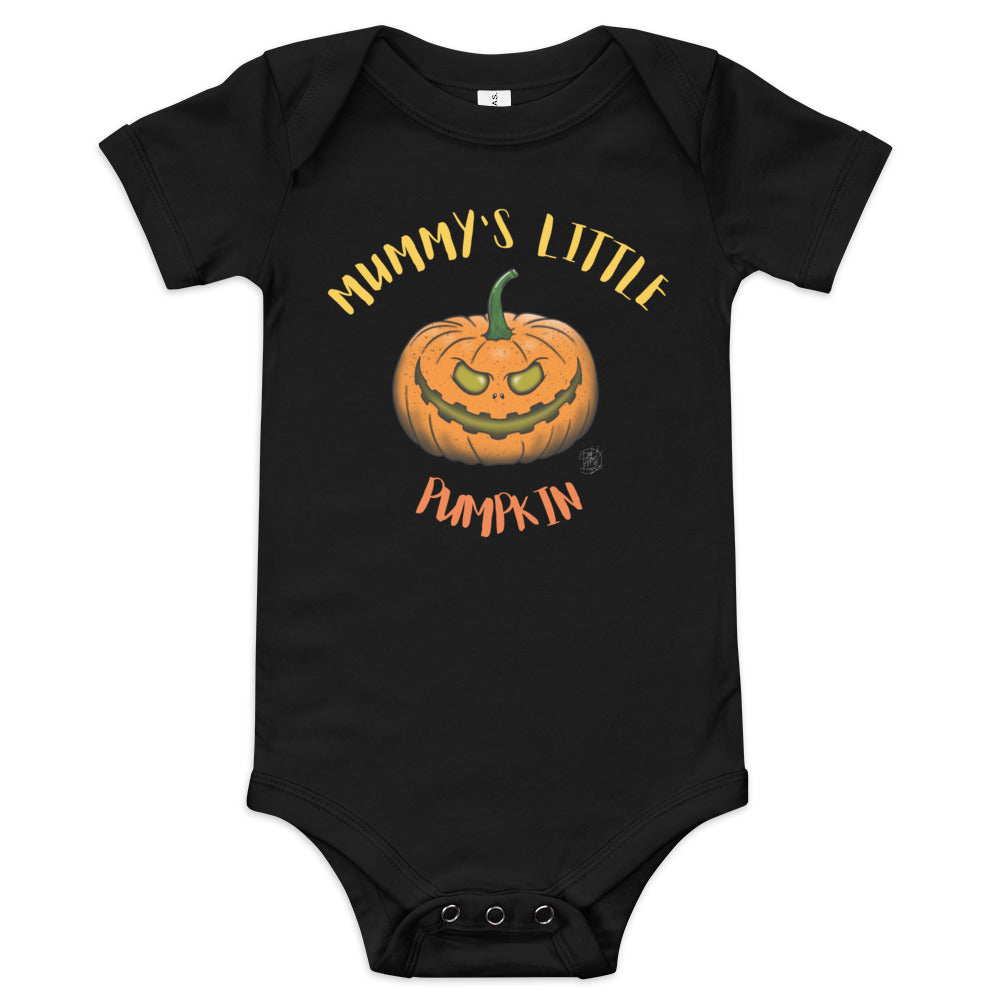 Baby short sleeve one piece Mummy's Little Pumpkin