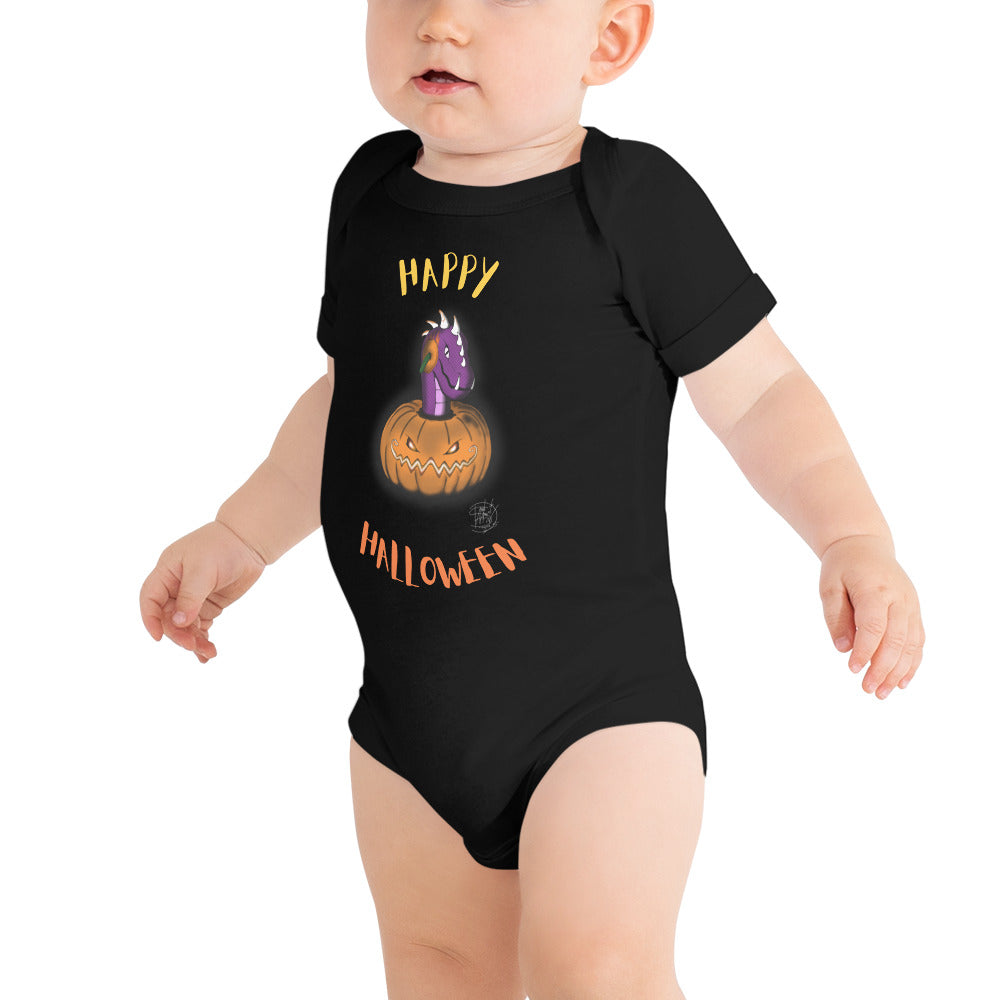 Baby short sleeve one piece Happy Halloween