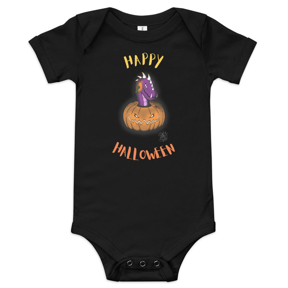 Baby short sleeve one piece Happy Halloween