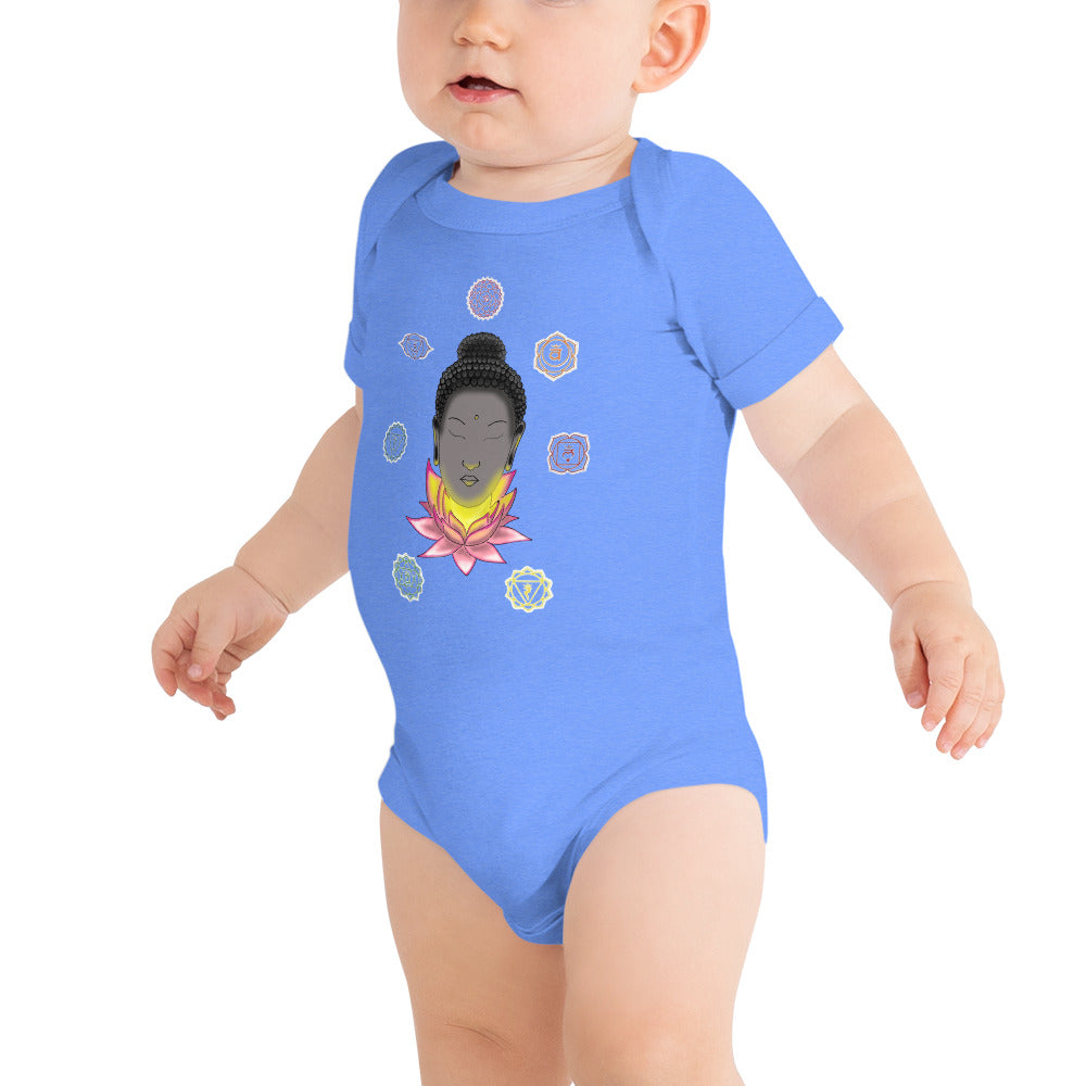 Baby short sleeve one piece Buddhism