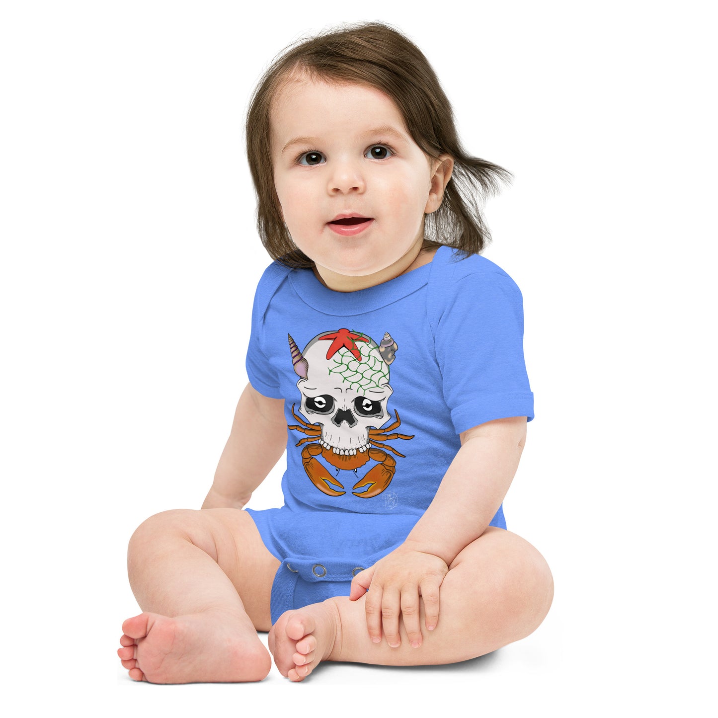 Baby short sleeve one piece Crabs