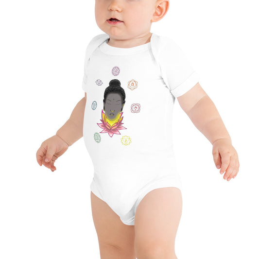 Baby short sleeve one piece Buddhism