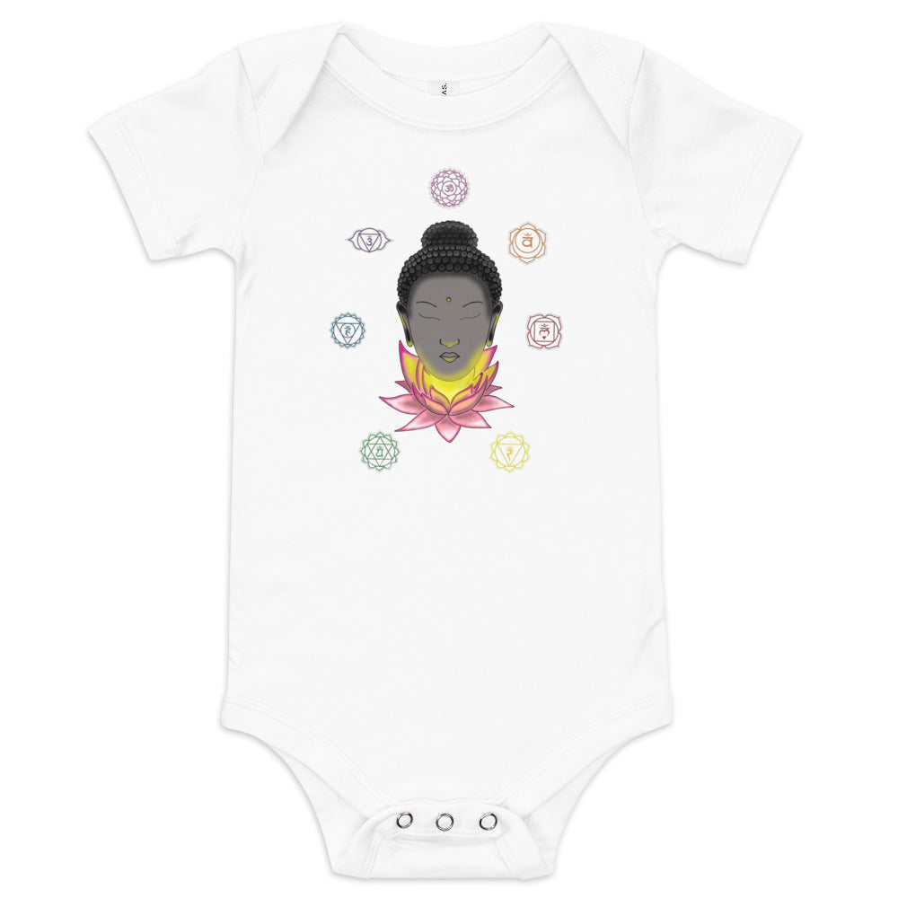 Baby short sleeve one piece Buddhism