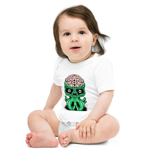 Baby short sleeve one piece Octo Brainy