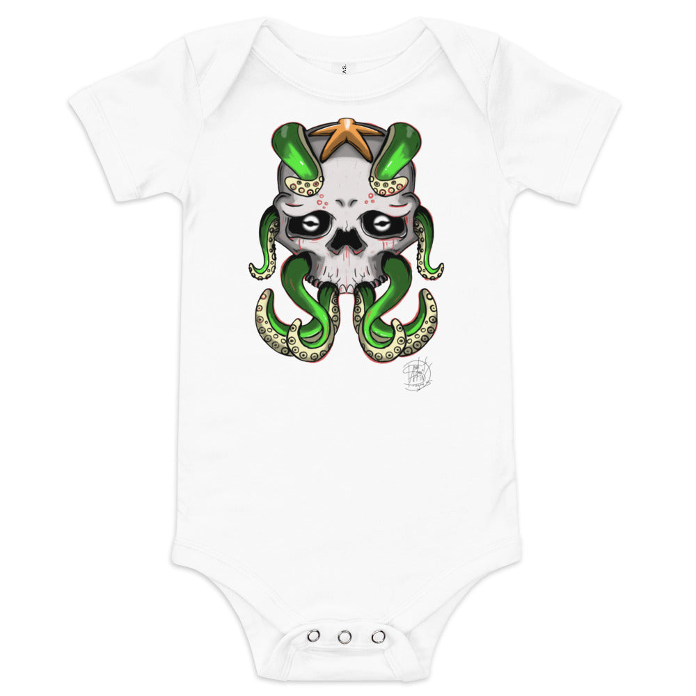 Baby short sleeve one piece Octo