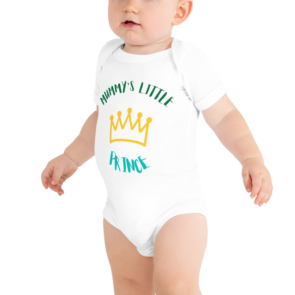 Baby short sleeve one piece Mummy's Little Prince