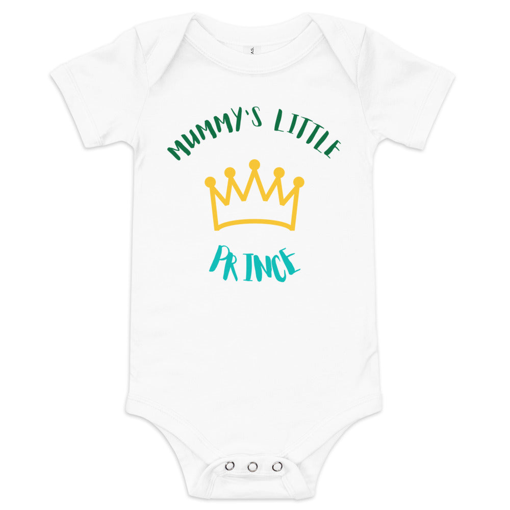 Baby short sleeve one piece Mummy's Little Prince