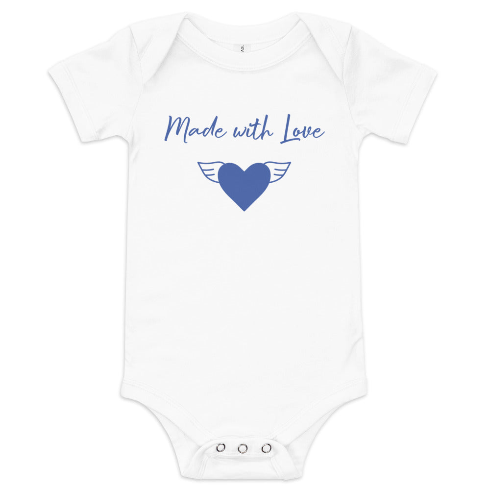 Baby short sleeve one piece Made With Love