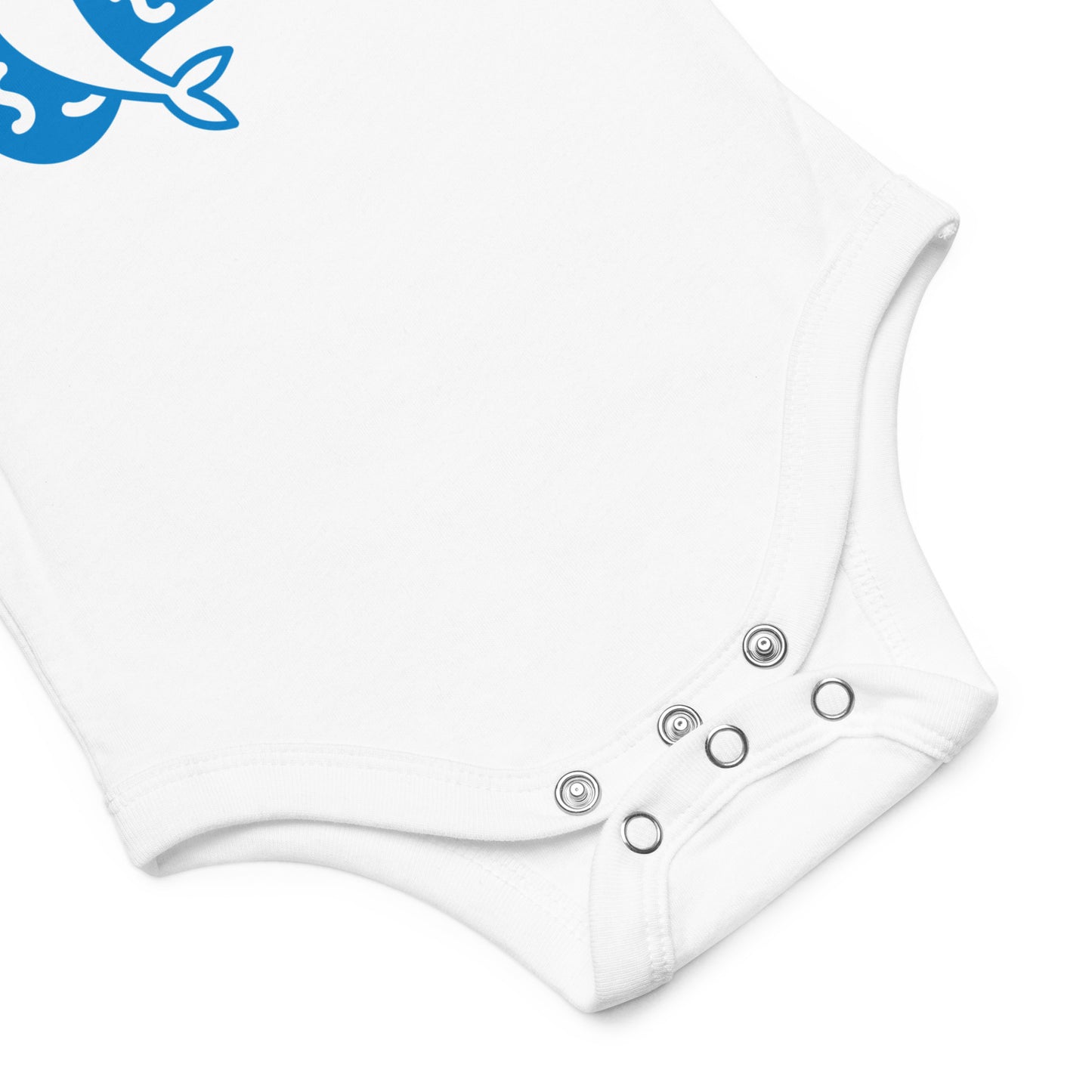 Baby short sleeve one piece Hello (dolphin)