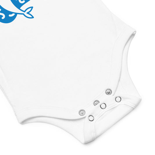 Baby short sleeve one piece Hello (dolphin)