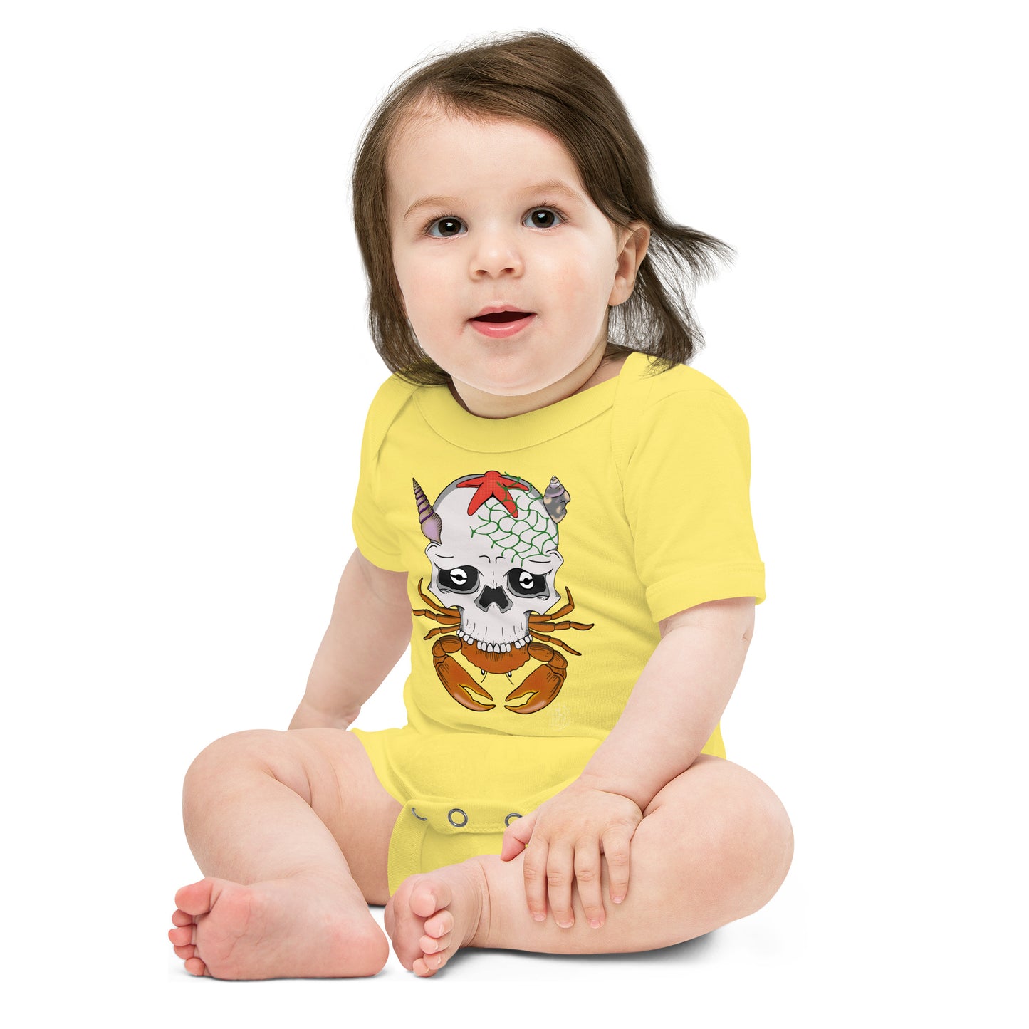 Baby short sleeve one piece Crabs