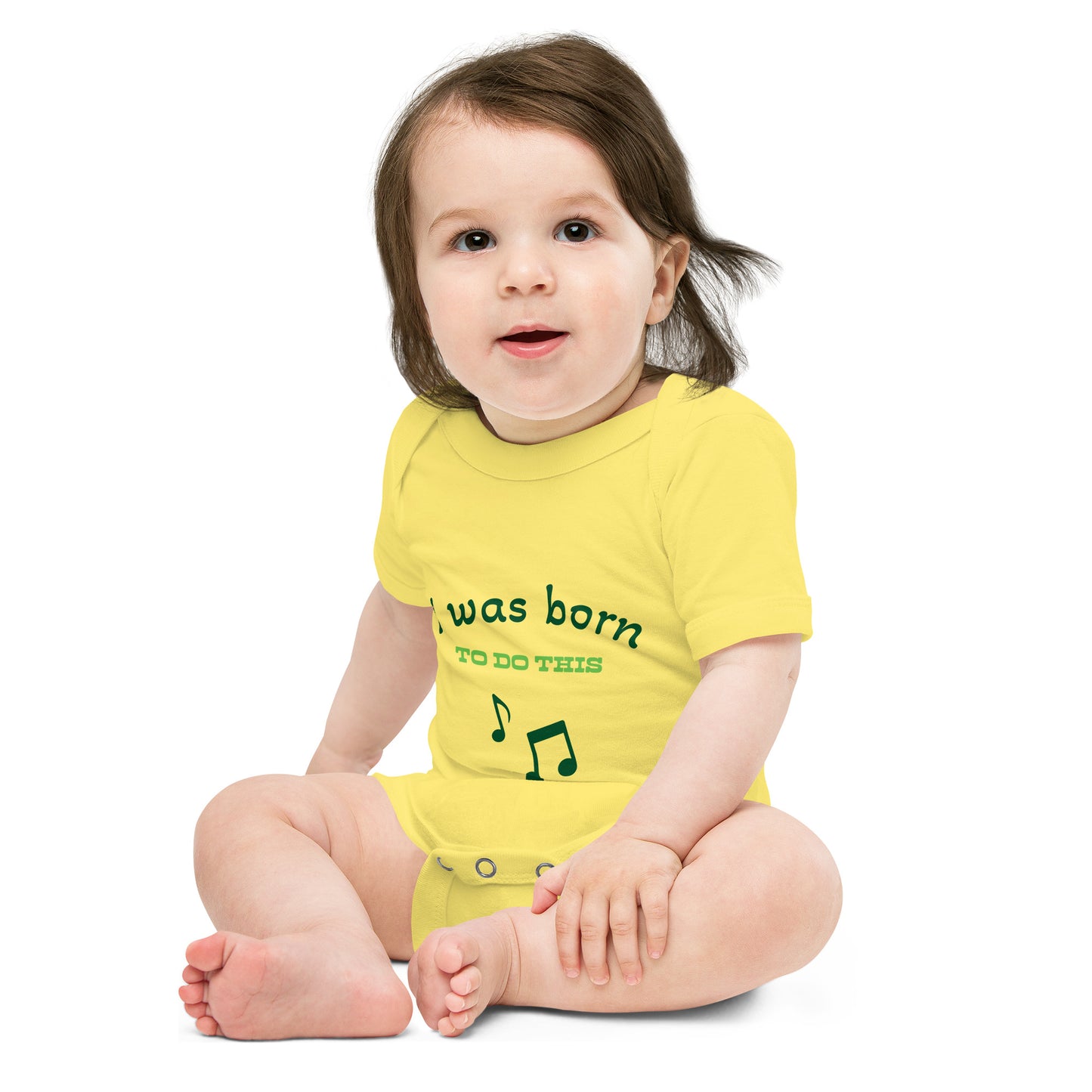 Baby short sleeve one piece I Was Born To Do This (music)