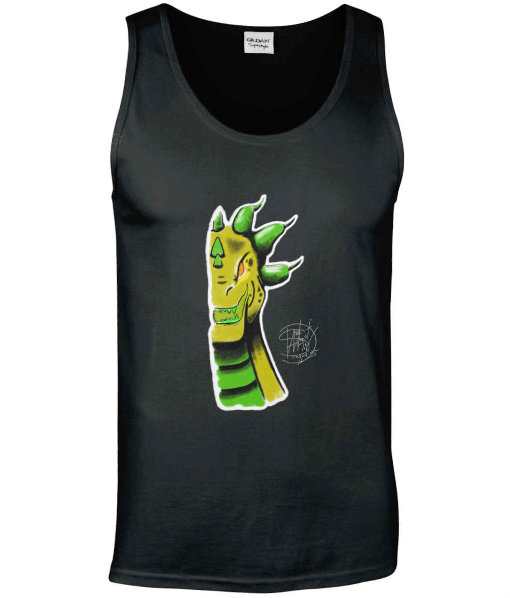 Gildan GD012 Softstyle Adult Tank Top Roarsome Yellow