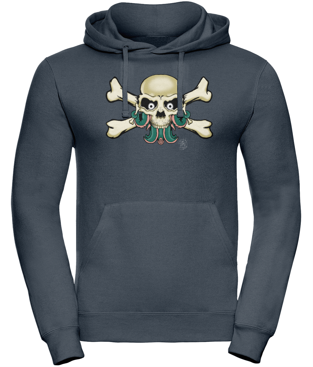 Uneek UC509 Hoodie Skull and Cross Bones