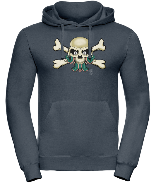 Uneek UC509 Hoodie Skull and Cross Bones