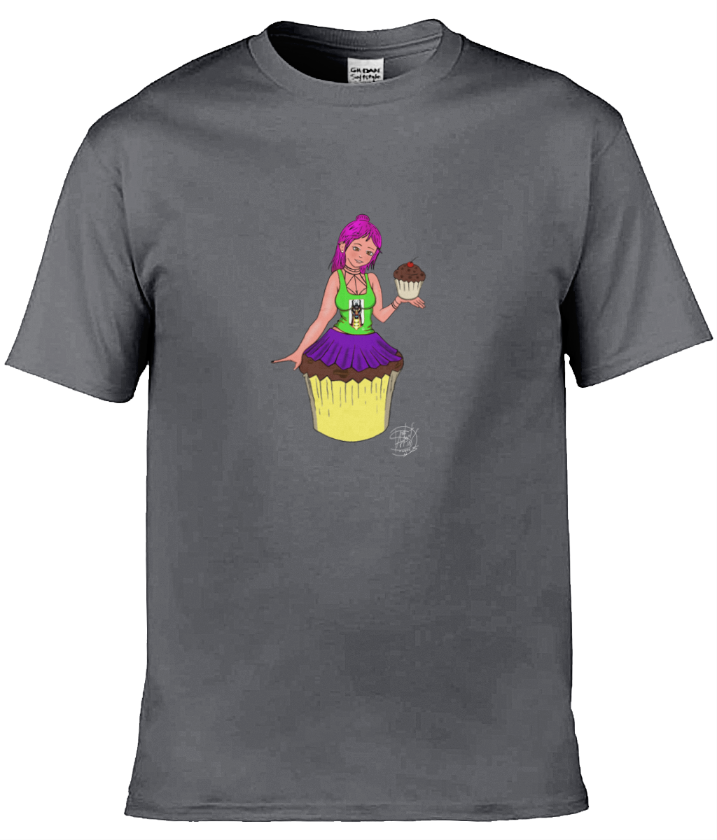 Gildan GD001 Softstyle Adult Ringspun T-Shirt Cupcake Girl 1