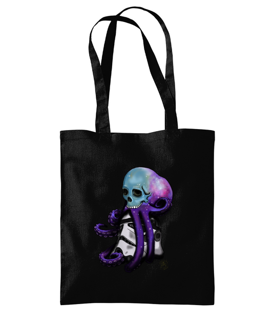 Westford Mill WM261 Organic Premium Cotton Tote Skully Galaxy