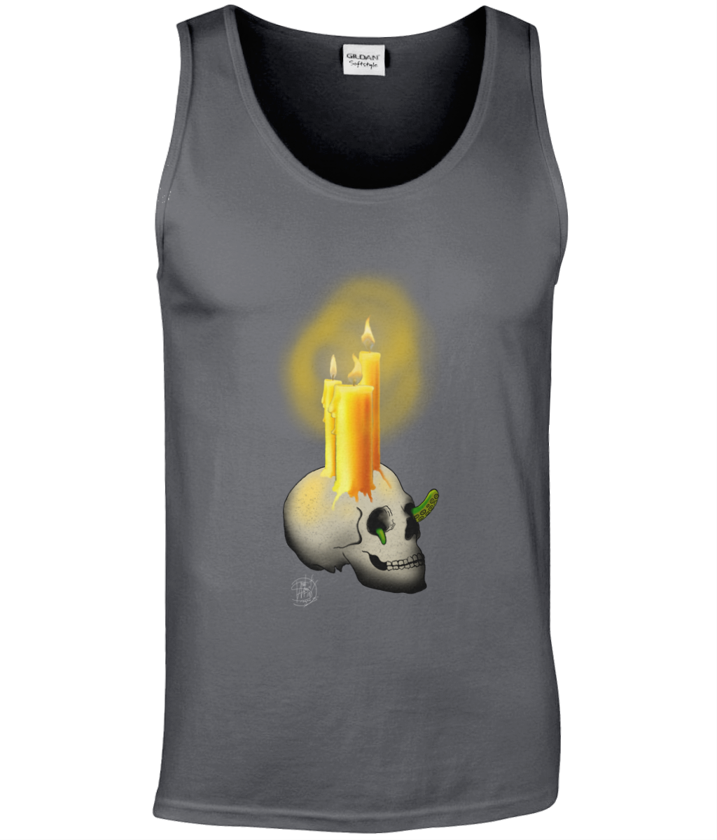 Gildan GD012 Softstyle Adult Tank Top Halloween Candles