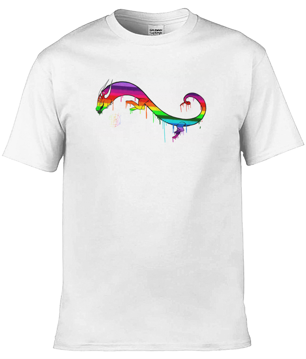 Gildan GD001 Softstyle Adult Ringspun T-Shirt Pride Dragon