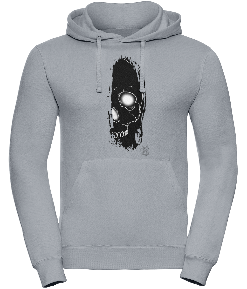 Uneek UC509 Hoodie Brush Skull Black Logo