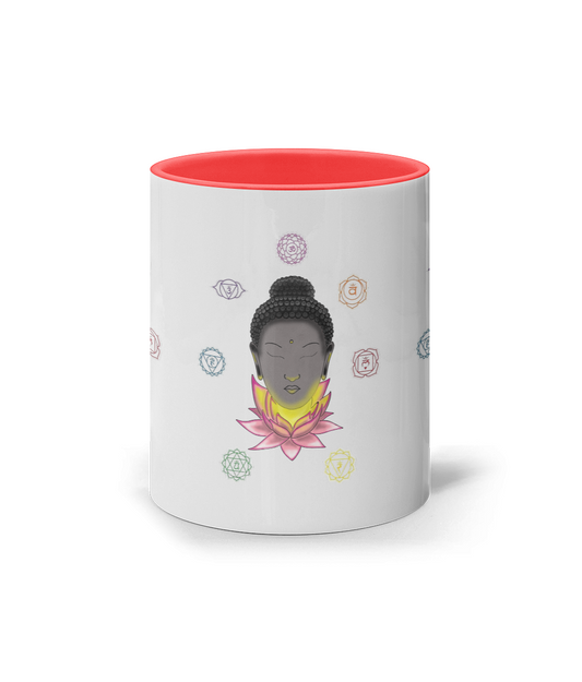 11oz Coloured Inner & Handle Mug Buddhism Buddhism Buddhism