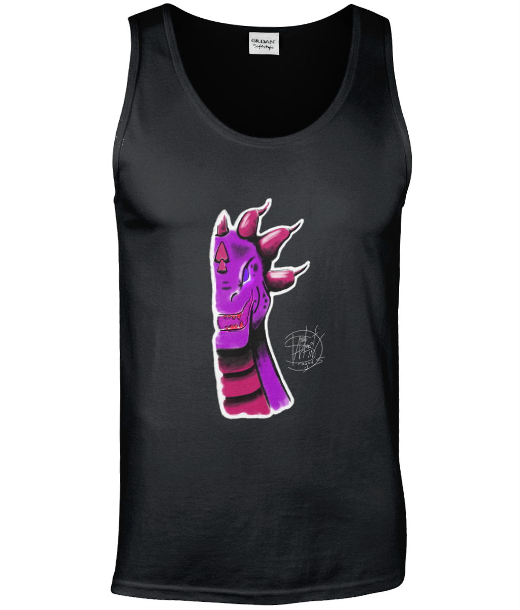 Gildan GD012 Softstyle Adult Tank Top Roarsome Pink