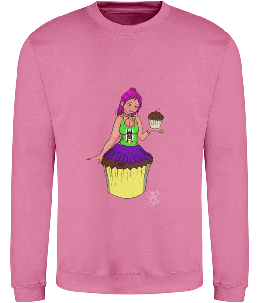 AWDis JH030 Sweatshirt Cupcake Girl 1