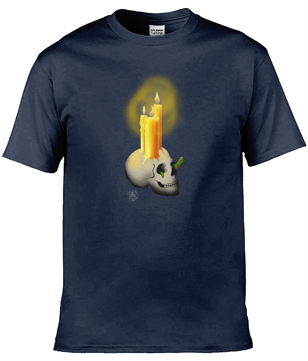 Gildan GD001 Softstyle Adult Ringspun T-Shirt Halloween Candles