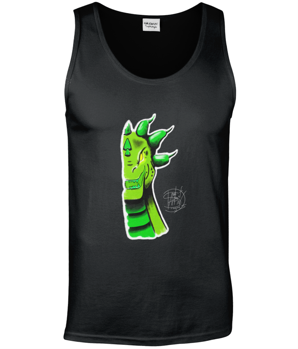 Gildan GD012 Softstyle Adult Tank Top Roarsome Green