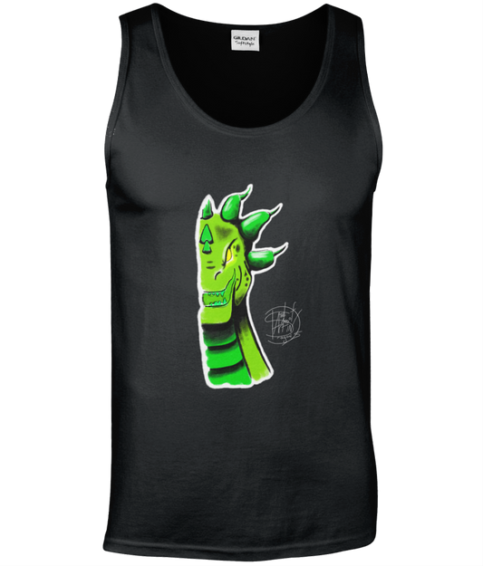 Gildan GD012 Softstyle Adult Tank Top Roarsome Green