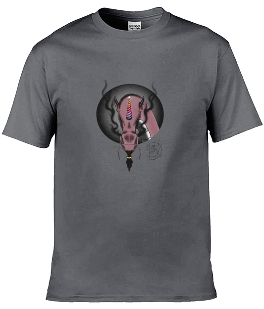 Gildan GD001 Softstyle Adult Ringspun T-Shirt Sparkles The Unicorn Dragon