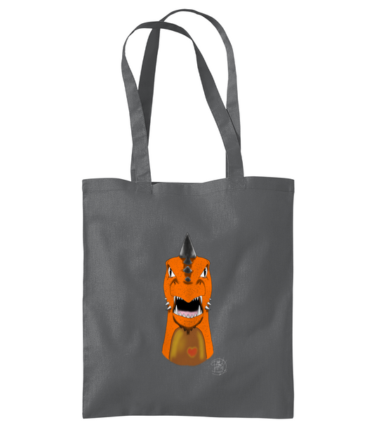 Westford Mill WM261 Organic Premium Cotton Tote Mohawk Dragon