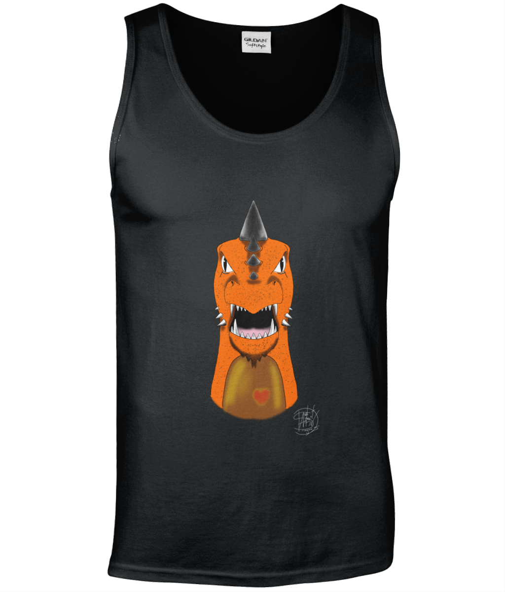 Gildan GD012 Softstyle Adult Tank Top Mohawk Dragon