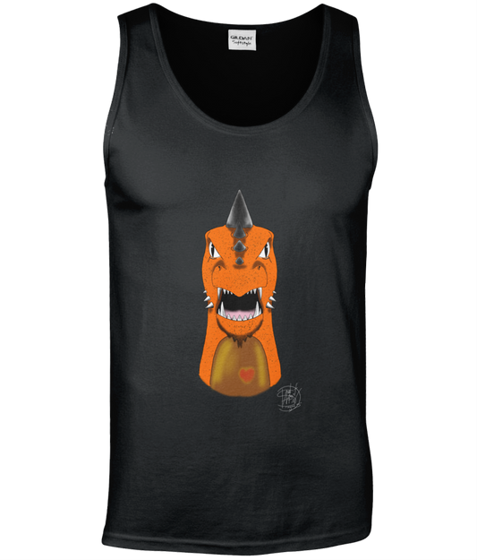 Gildan GD012 Softstyle Adult Tank Top Mohawk Dragon