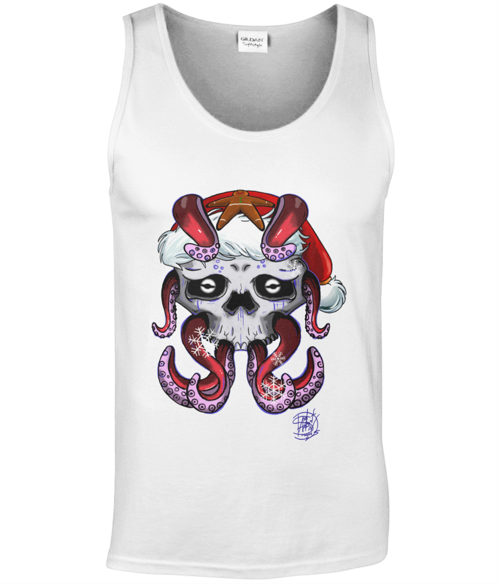 Gildan GD012 Softstyle Adult Tank Top Christmas Octo