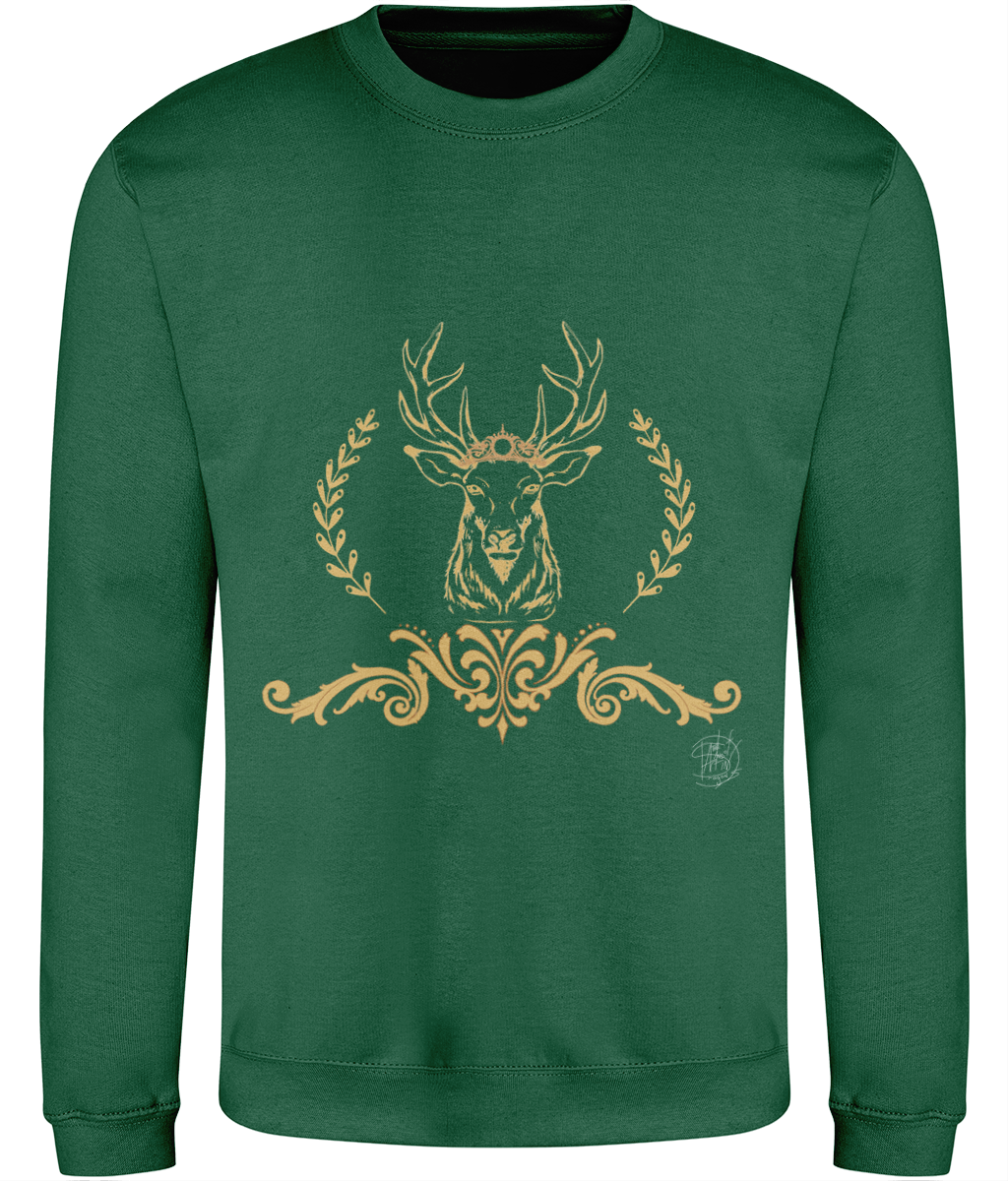 AWDis JH030 Sweatshirt Christmas Golden Reindeer