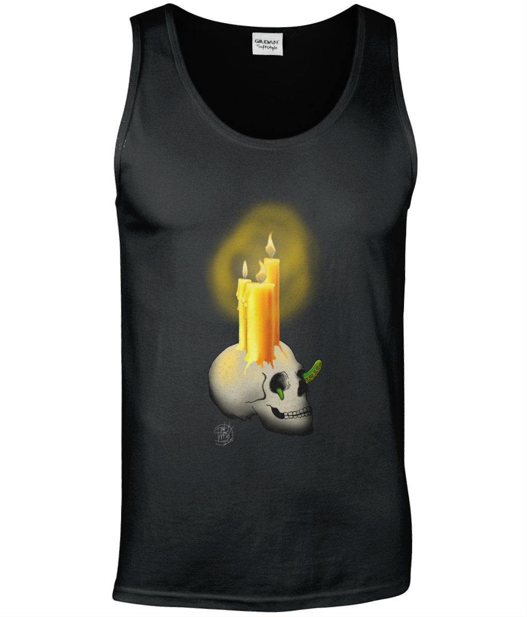 Gildan GD012 Softstyle Adult Tank Top Halloween Candles